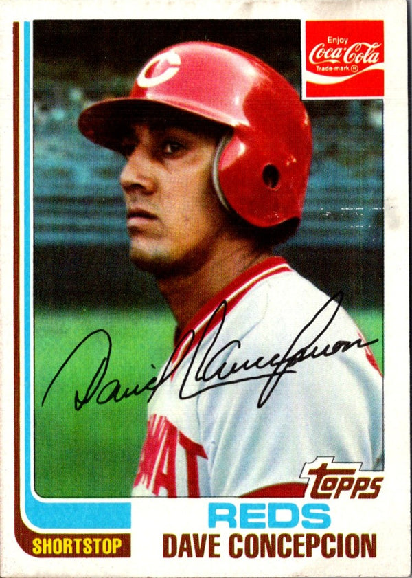 1982 Topps Coca-Cola Cincinnati Reds Dave Concepcion #5