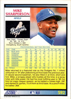 1992 Score Mike Sharperson #592