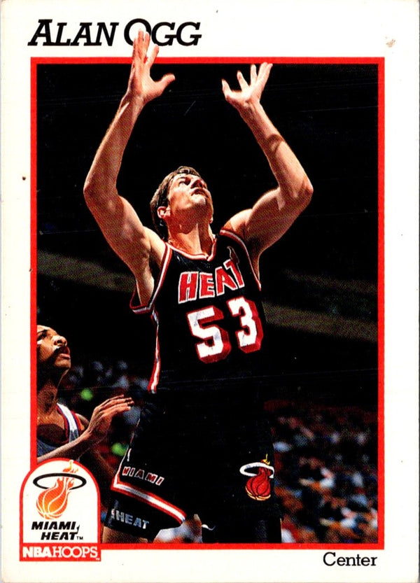 1991 Hoops Alan Ogg #388 Rookie