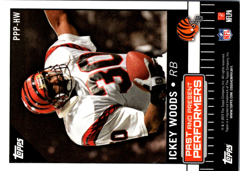 2015 Topps Past and Present Performers Jeremy Hill/Ickey Woods