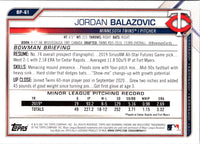 2021 Bowman Prospects Jordan Balazovic #BP-61