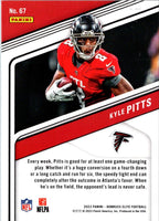 2022 Panini National Treasures Jersey Number Red Kyle Pitts #67
