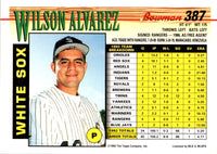 1993 Bowman Wilson Alvarez #387