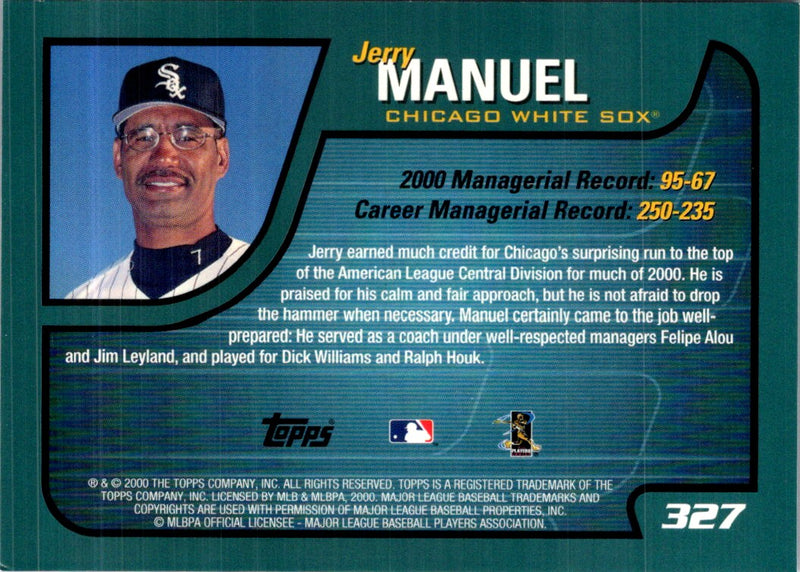 2001 Topps Jerry Manuel