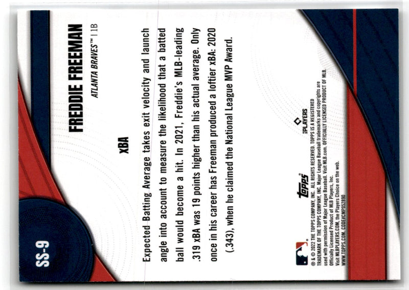 2022 Topps Significant Statistics Freddie Freeman