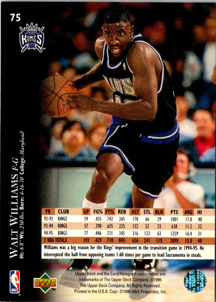 1995 Upper Deck Walt Williams