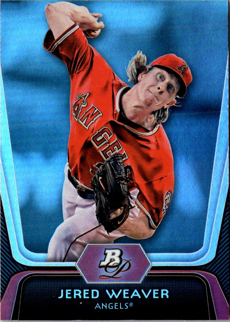 2012 Bowman Platinum Jered Weaver