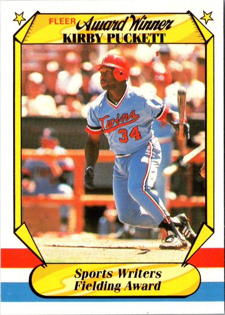 1987 Fleer Award Winners Kirby Puckett