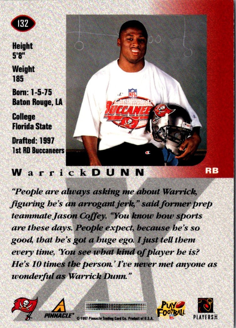 1997 Pinnacle X-Press Warrick Dunn