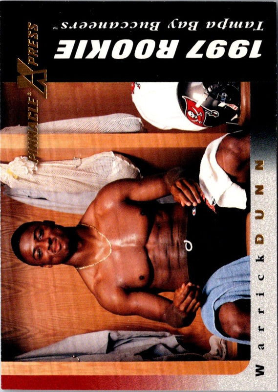 1997 Pinnacle X-Press Warrick Dunn #132 Rookie