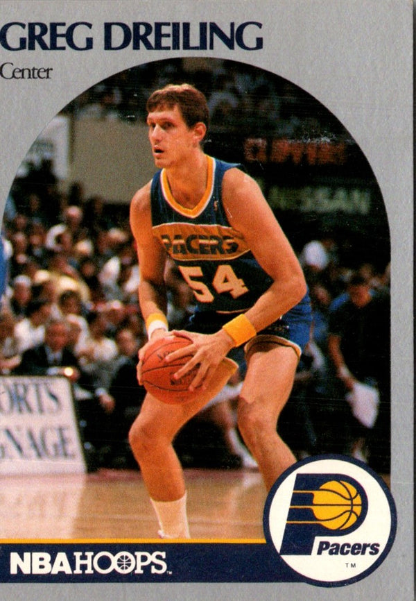 1990 Hoops Greg Dreiling #132 Rookie