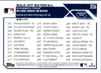 2023 Topps Walk-off Waterfall #326