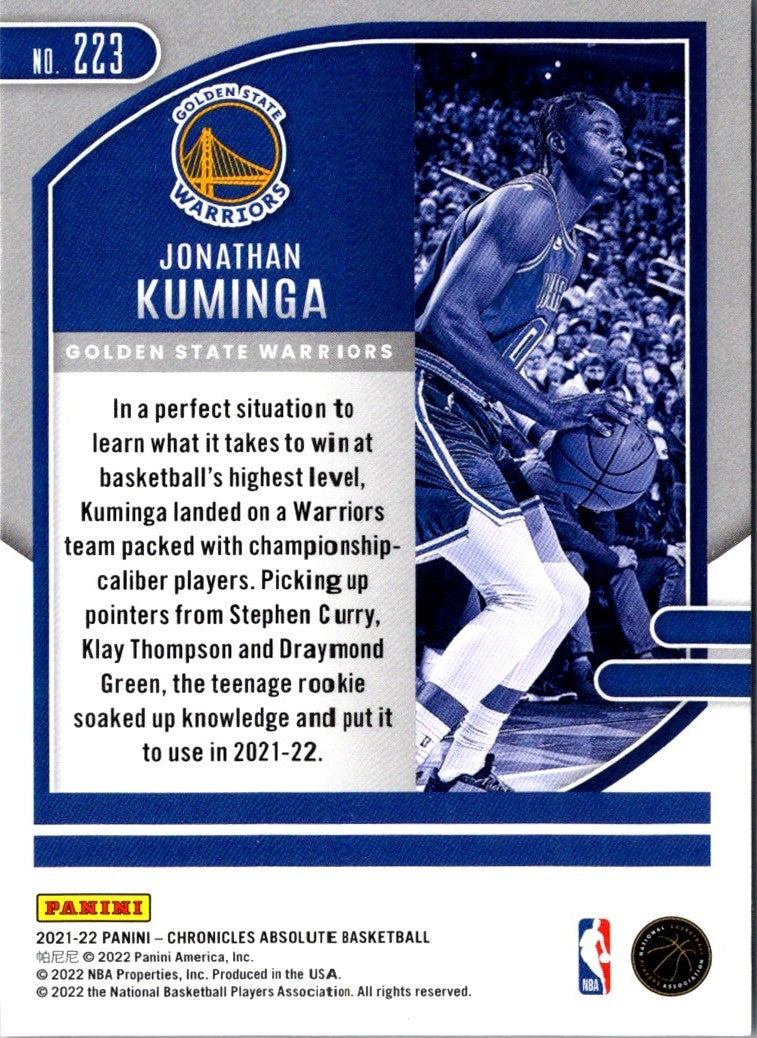 2021 Panini Chronicles Jonathan Kuminga