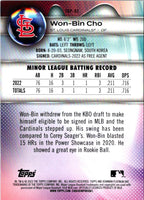 2023 Bowman Platinum Top Prospects Won-Bin Cho #TOP-92