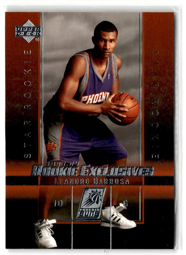 2003 Upper Deck Rookie Exclusives Leandro Barbosa #23 Rookie