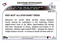 2022 Topps Update 2022 MLB All-Star Game Blue George Springer #ASG-23