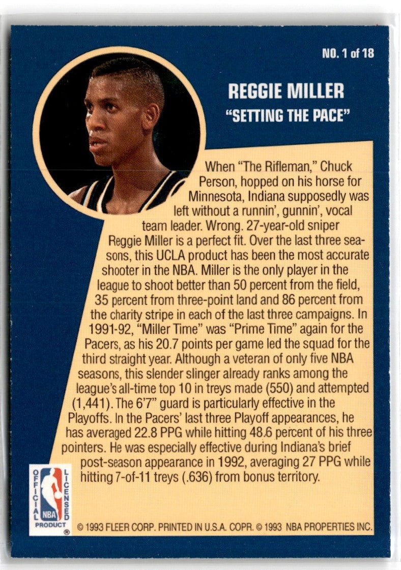 1992 Fleer Joe Dumars/Jeff Hornacek/Chris Mullin/Reggie Miller/Kenny Smith/Reggie Lewis/Glen Rice/Michael Adams