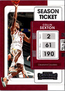 2021 Panini Contenders Ticket Collin Sexton