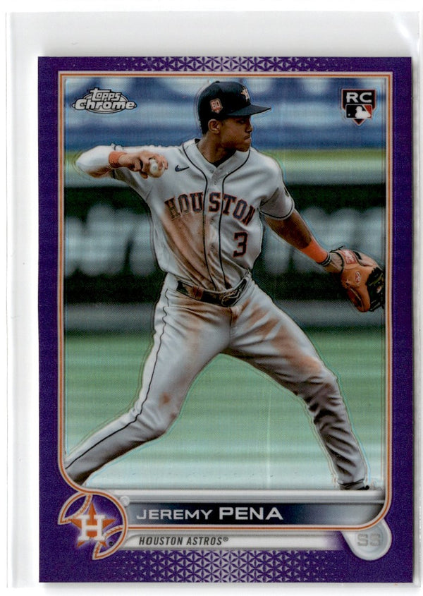 2022 Topps Chrome Update Purple Refractor Jeremy Pena #USC136