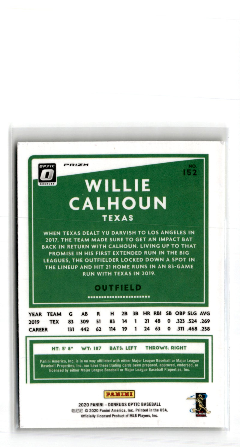 2020 Donruss Optic Willie Calhoun