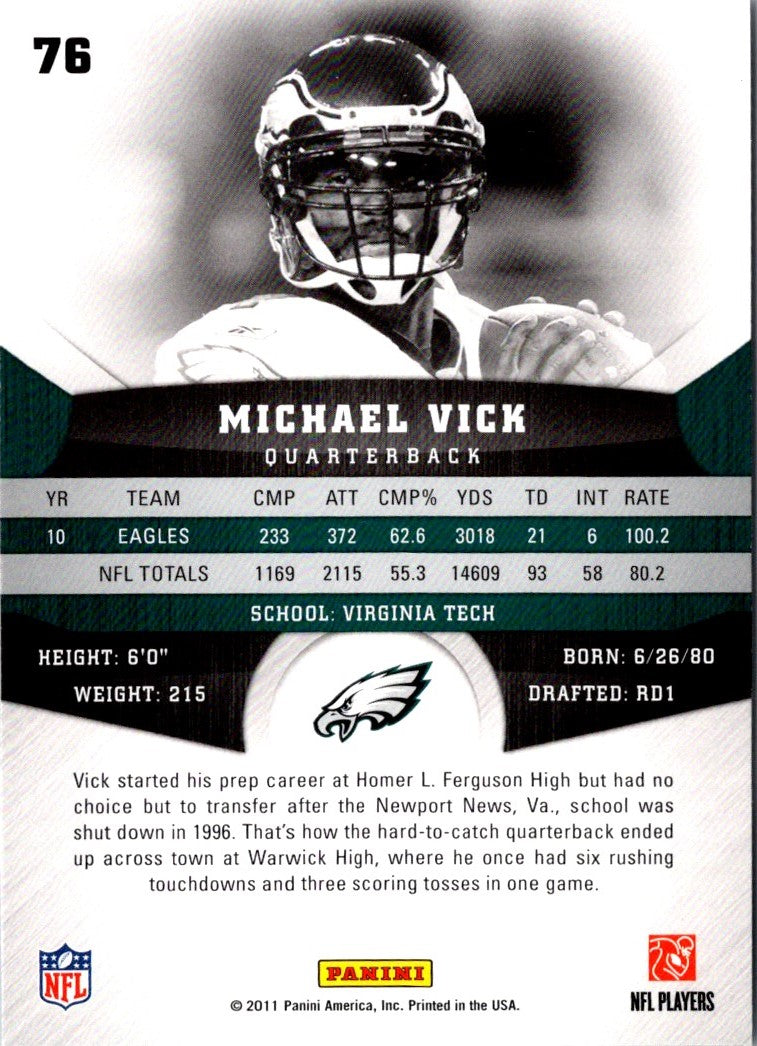 2011 Panini Gridiron Gear Michael Vick