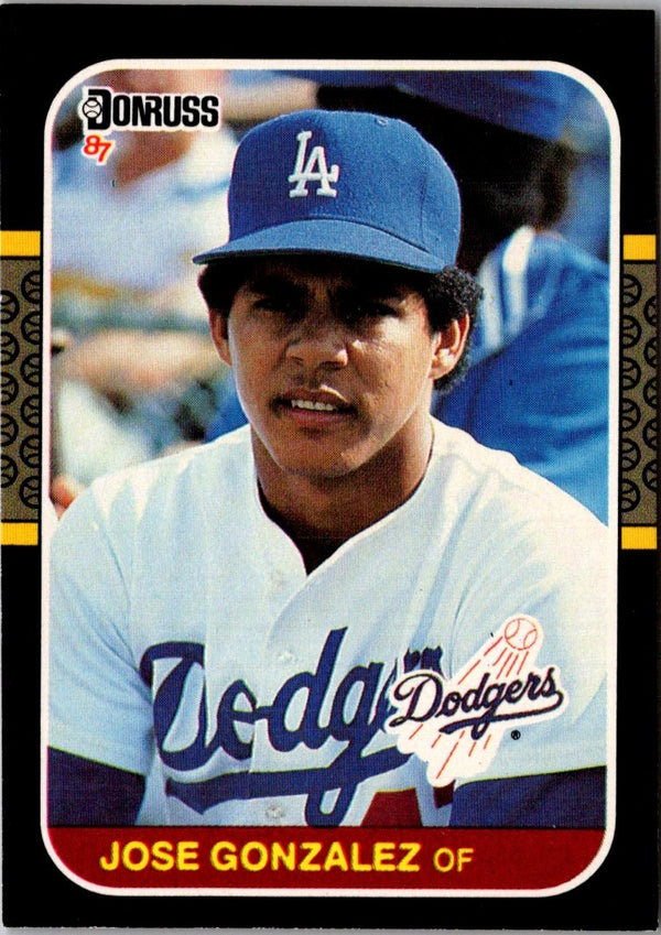 1987 Donruss Jose Gonzalez #525 Rookie