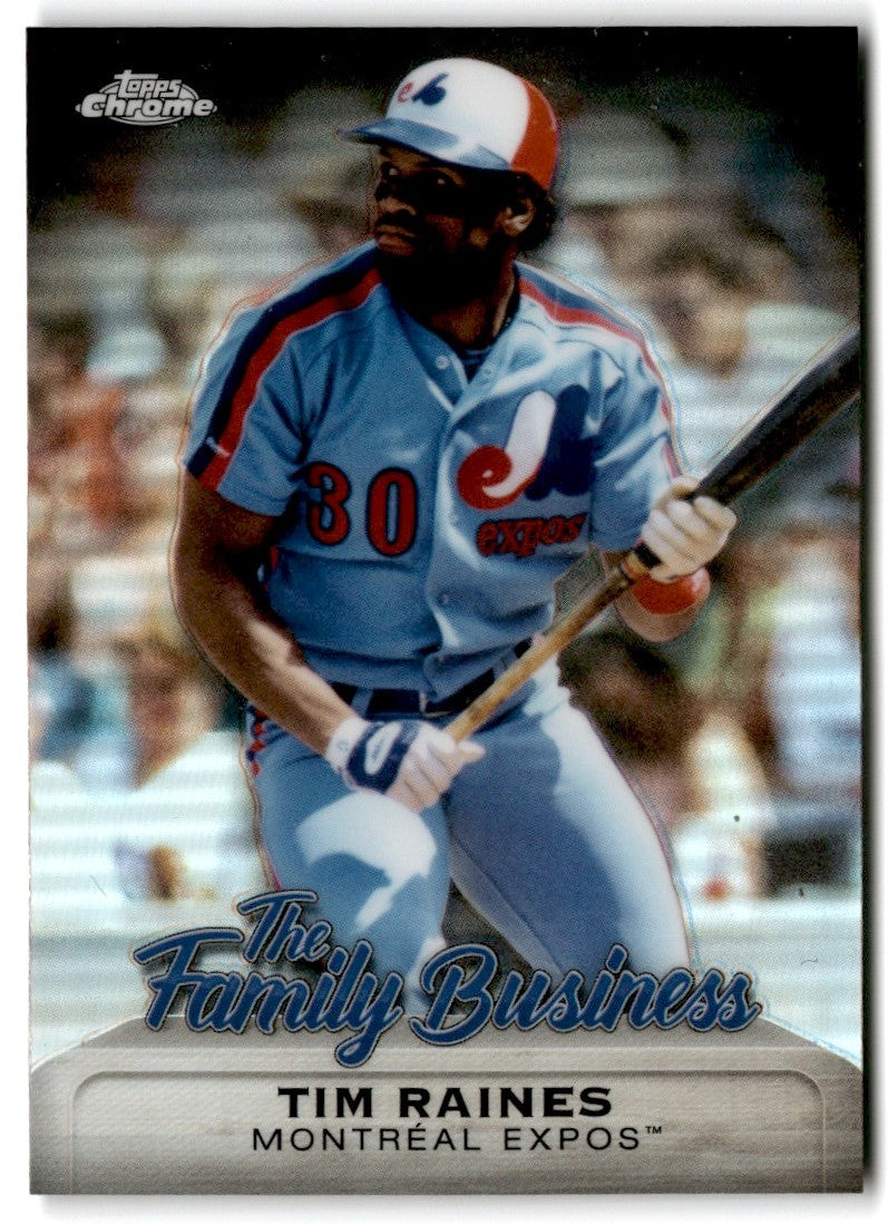 2019 Topps Chrome Update Edition The Family Business Tim Raines