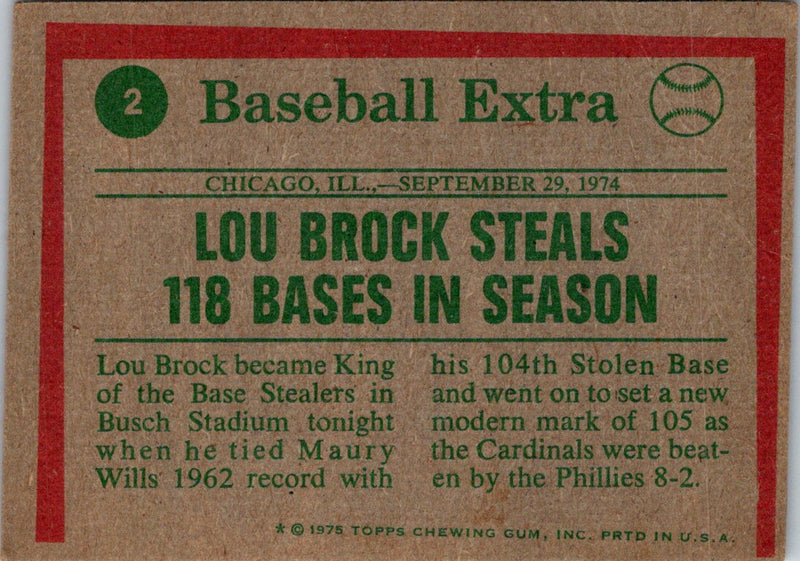 1975 Topps Lou Brock