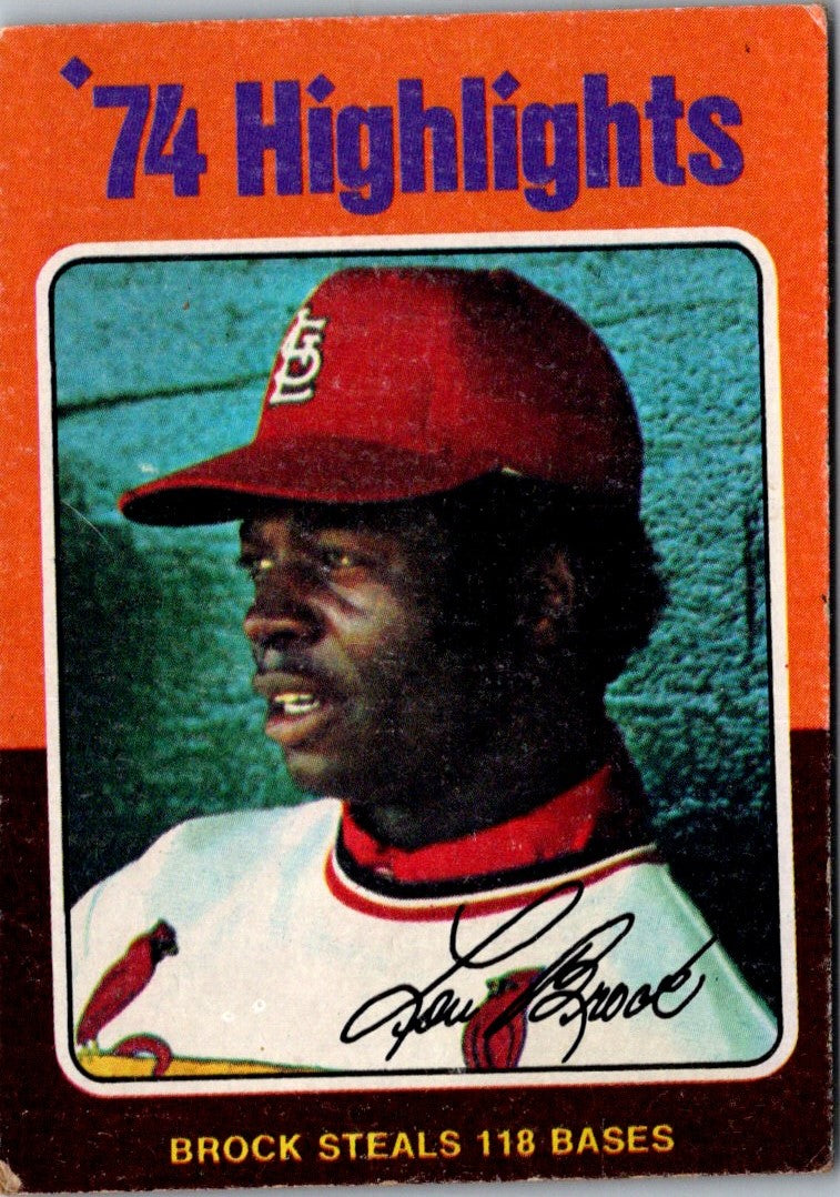 1975 Topps Lou Brock