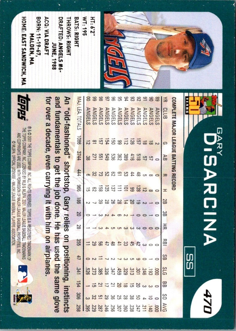 2001 Topps Limited Gary DiSarcina