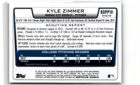 2012 Bowman Draft Picks & Prospects Chrome Kyle Zimmer #BDPP10