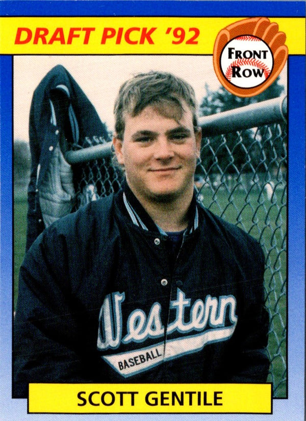 1992 Front Row Draft Picks Scott Gentile #43