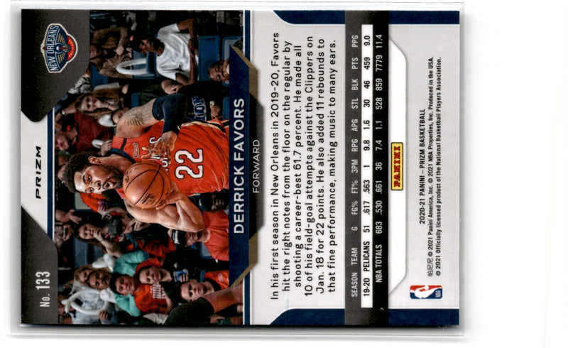 2020 Panini Prizm Prizms Derrick Favors