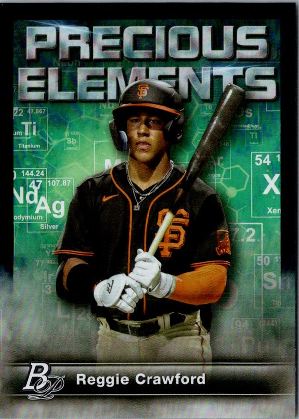 2023 Bowman Platinum Precious Elements Reggie Crawford #PE-20