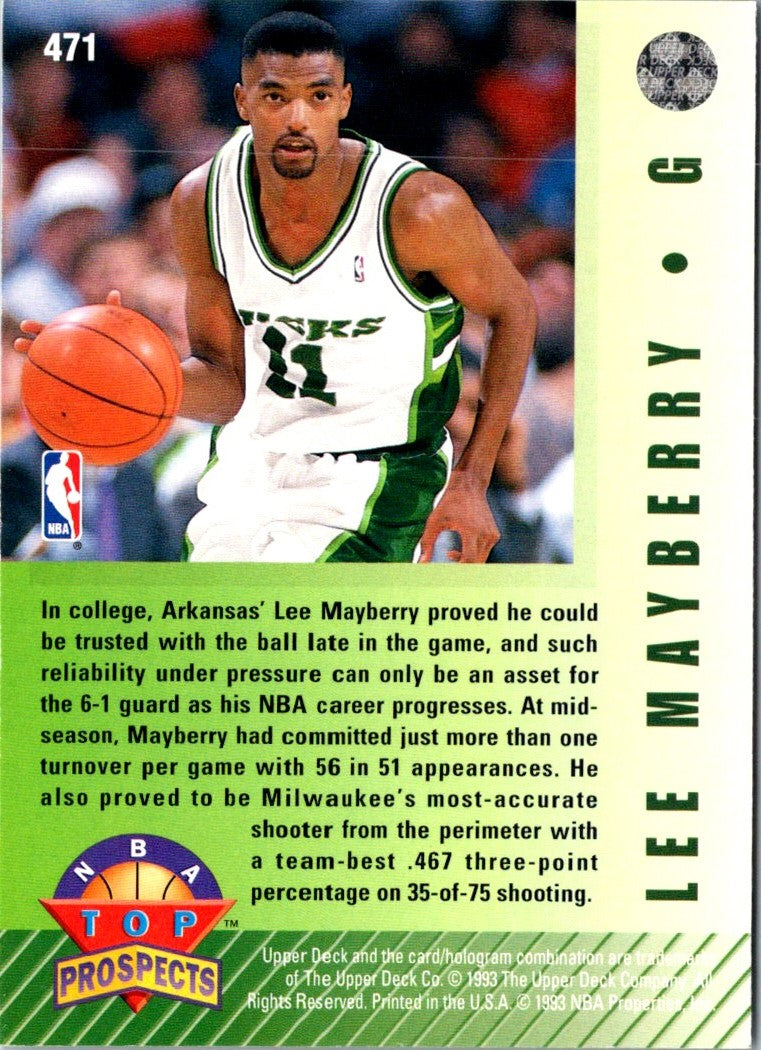 1992 Upper Deck Lee Mayberry