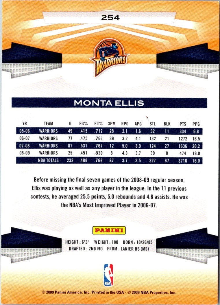 2009 Panini Monta Ellis