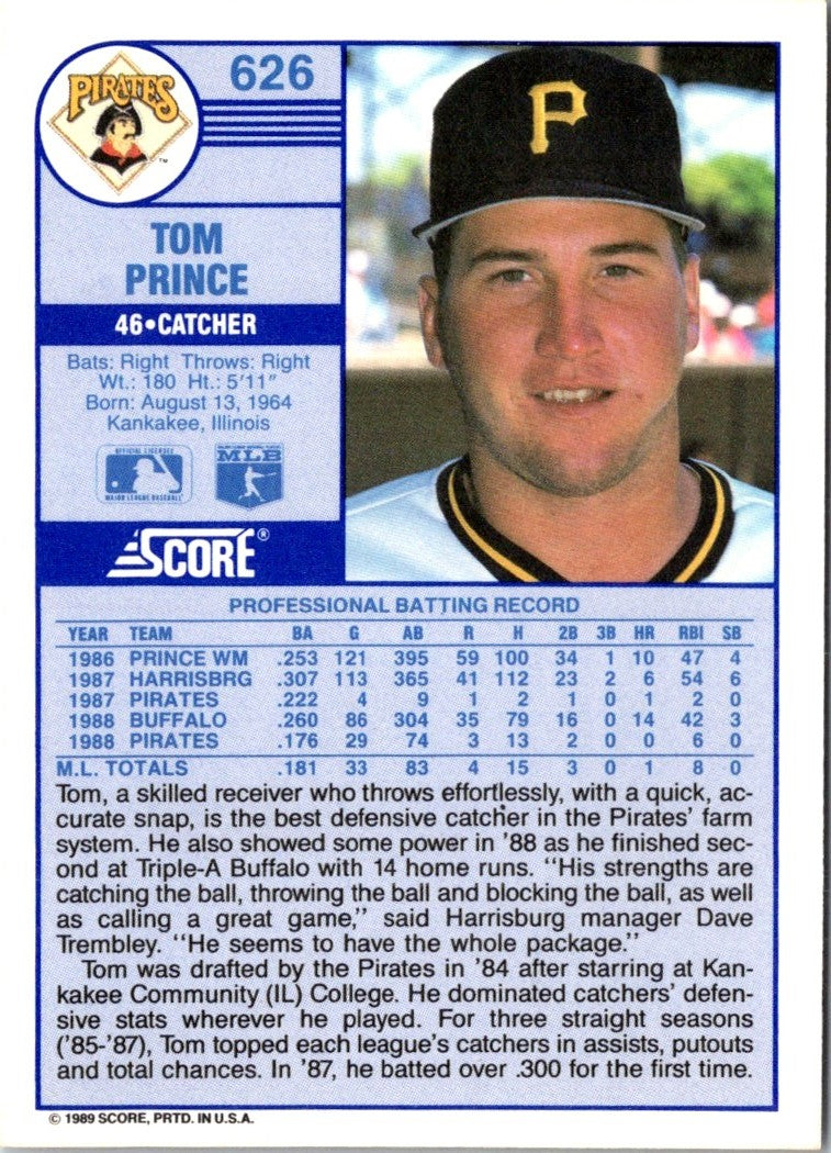 1989 Score Tom Prince