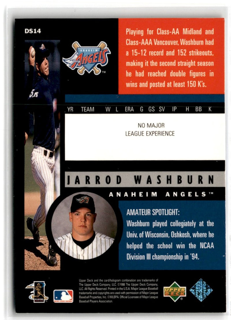 1998 Upper Deck Destination Stardom Jarrod Washburn