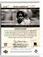 2005 Upper Deck Rookie Debut Saturday Swatches Derek Anderson #SA-DA