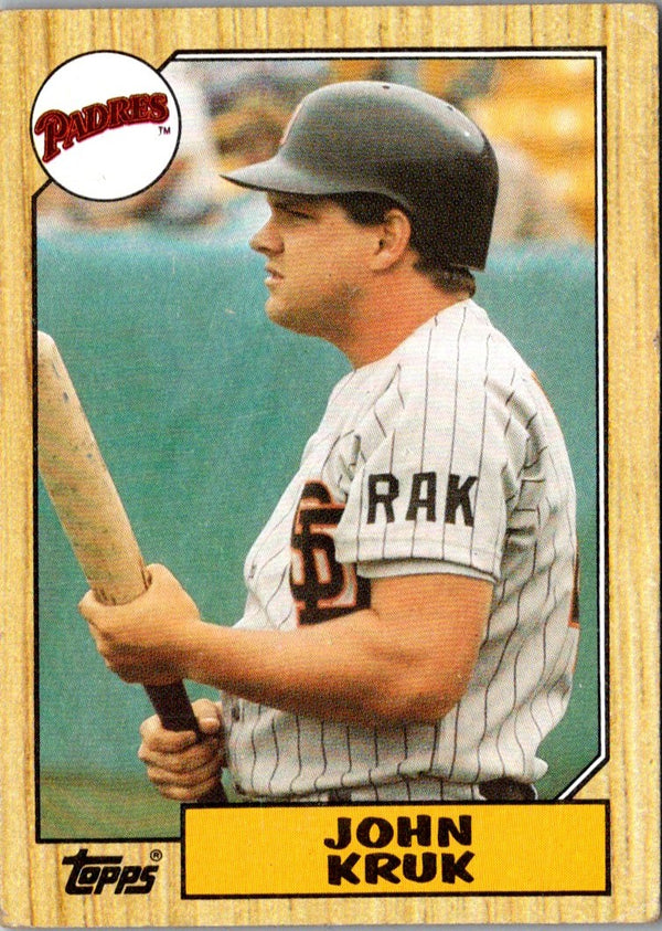 1987 Topps John Kruk #123 Rookie