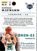 2020 Panini Chronicles Gordon Hayward