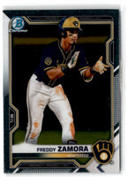 2021 Bowman Chrome Prospects Atomic Refractor Freddy Zamora #BCP-2