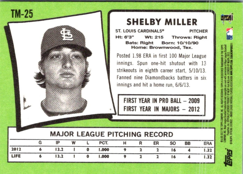 2013 Topps Update 1971 Minis Shelby Miller