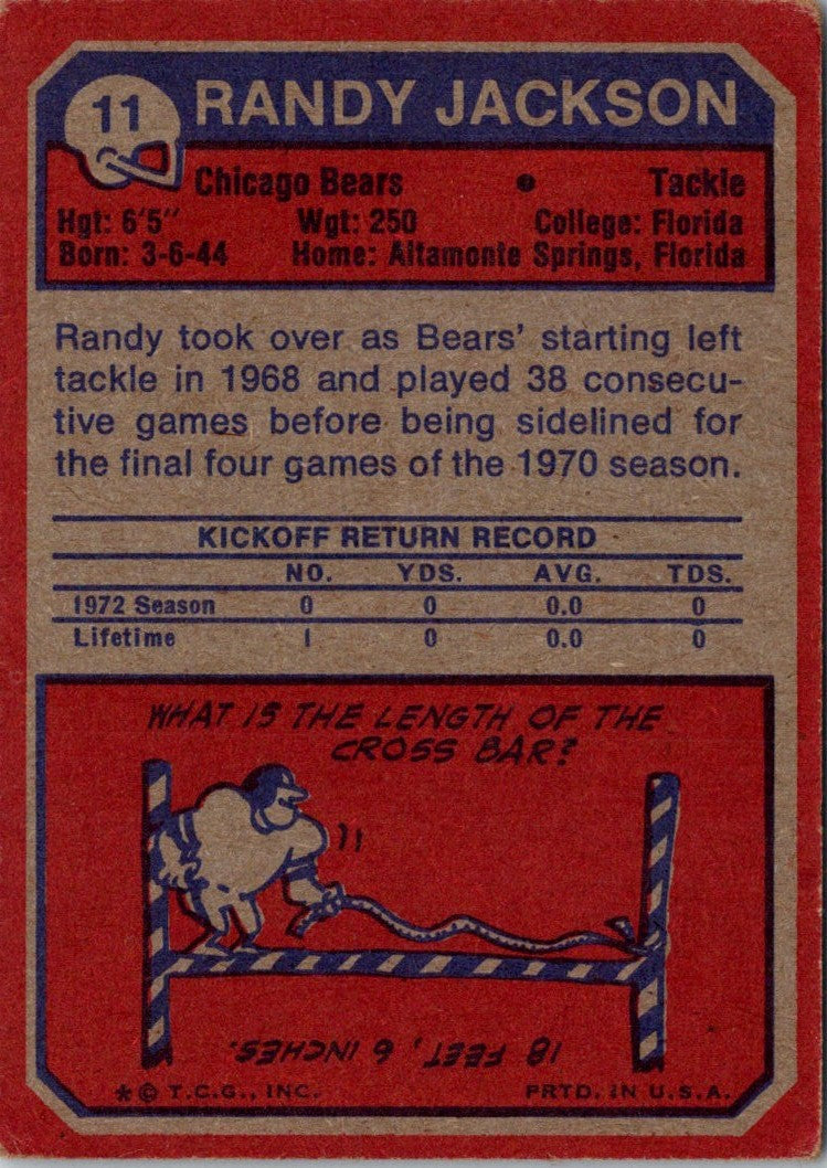 1973 Topps Randy Jackson