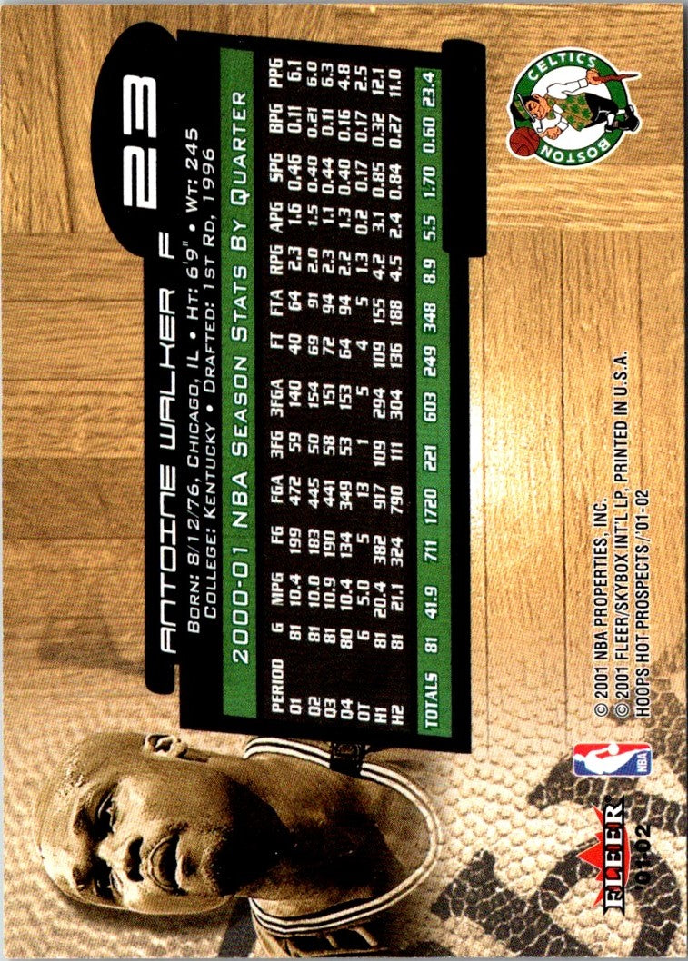 2001 Hoops Hot Prospects Antoine Walker