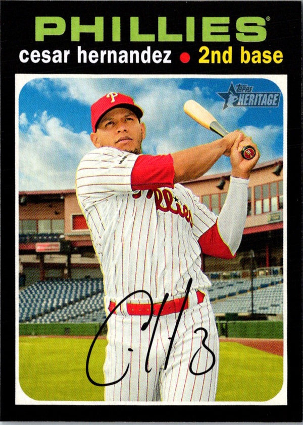 2020 Topps Heritage Cesar Hernandez #136