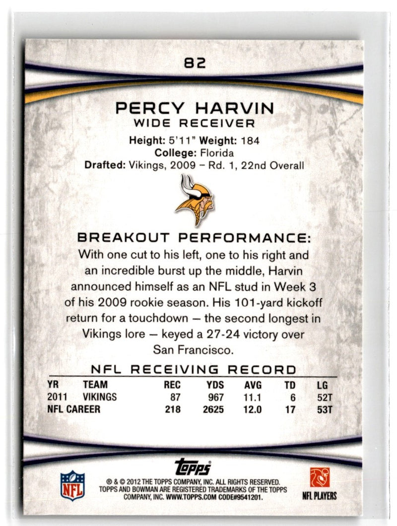 2012 Bowman Percy Harvin