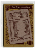 1986 Topps 49ers Team Leaders #155