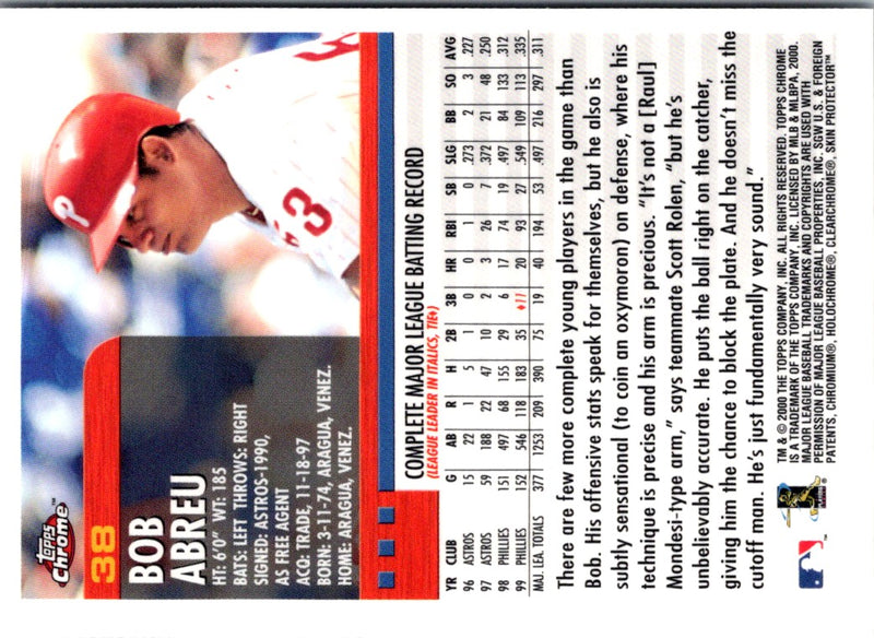 2000 Pacific Private Stock PS-2000 Action Bobby Abreu