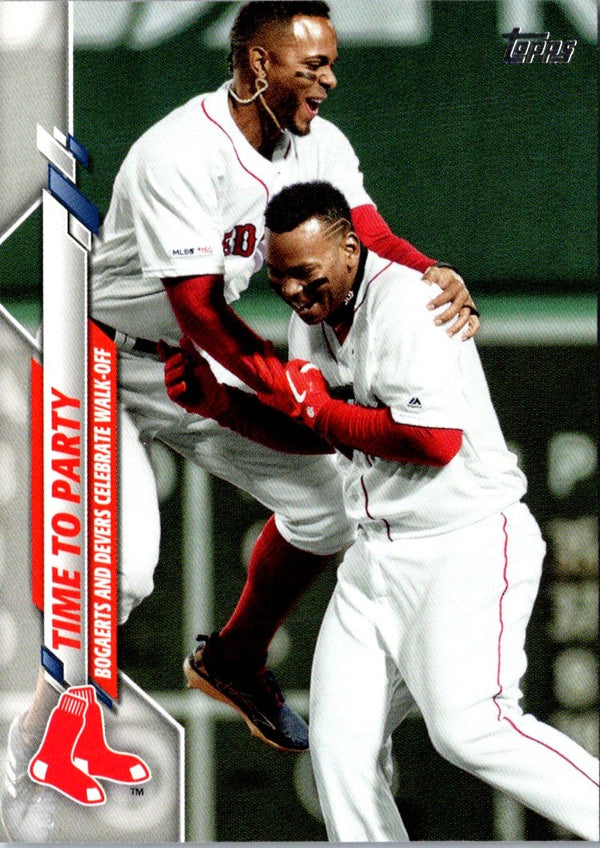 2020 Topps Update Time to Party (Rafael Devers/Xander Bogaerts) #U-273